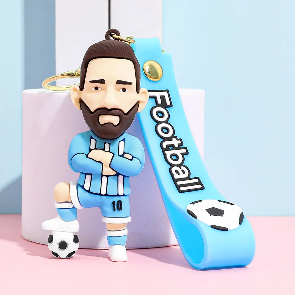Football Jersey Keychain Cartoon Soccer Birthday Party Supplies Toy Key Ring Cristiano Ronaldo Messii Souvenir Gifts for Fans