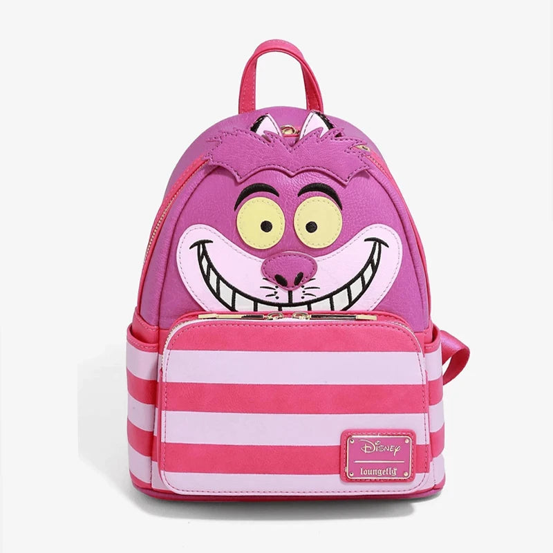 Loungefly Alice in Wonderland Cheshire Cat Mini Backpack Wallet Snap Flap Bifold