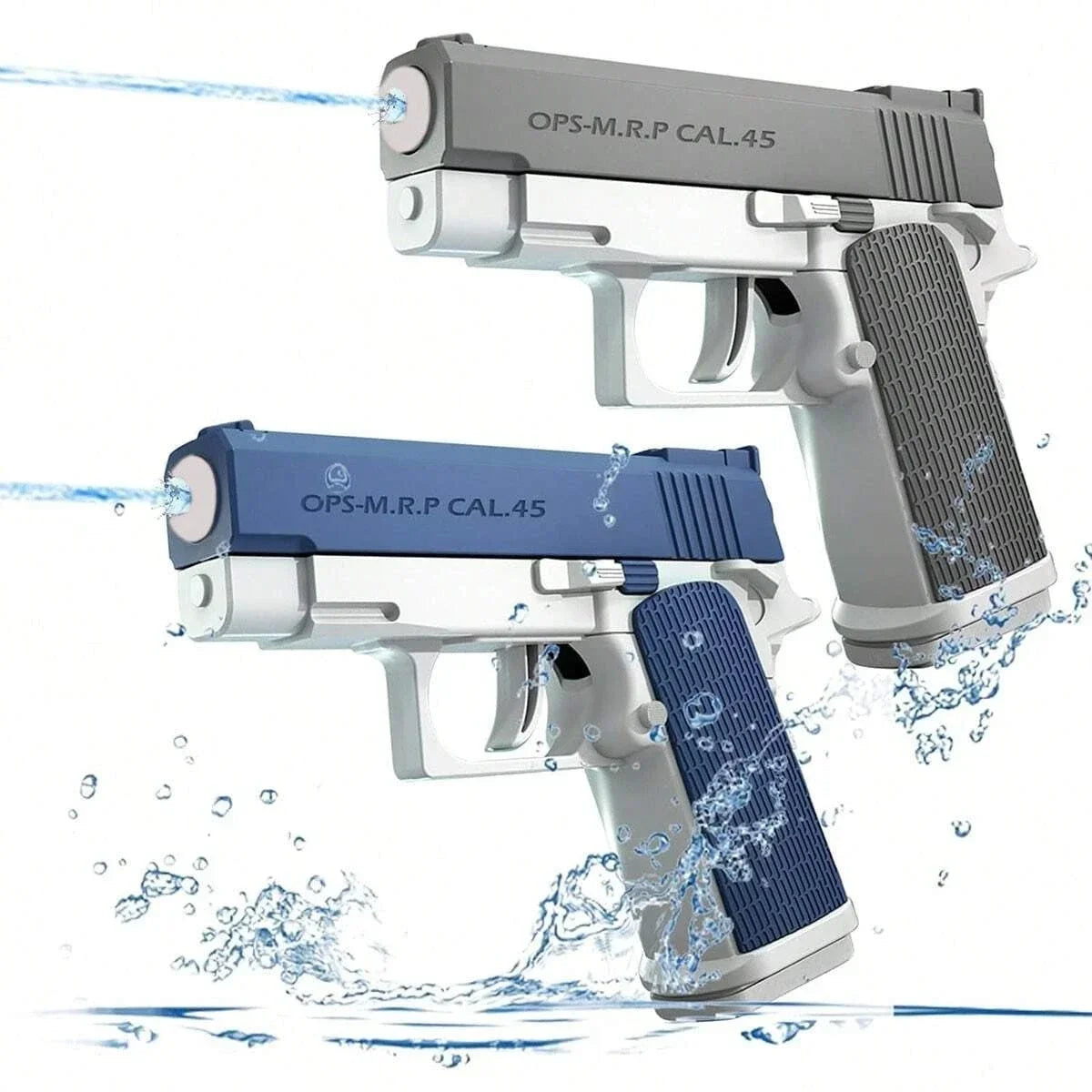 Mini Water Gun Children's Interactive Water Toy Water Spray Gun Summer Gift Toy with Linkage Rear Seat Continuous Fire Water Gun