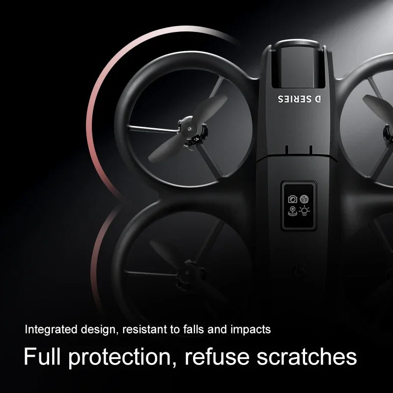D16 Beginner Drone with 1080P HD Dual Camera, 360° Protection, One-Key Takeoff, 50 m Flight Height, Speed 5 m/s, 140 g Max Takeoff Weight, Headless Mode
