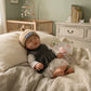 20 Inch Noah Full Body Silicone Reborn Doll Closed Eyes Sleeping Design Hand Painted Waterproof Lifelike Realistic Art Ornament for Holiday Birthday Gifts
