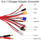 RC Charger Adapter Connector 8 In 1 Charger 4.0mm Banana XT60 TRX Tamiya Lipo for RC Car Drone Imax B6 B6AC Battery Cable
