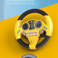Kids Steering Wheel Toy - Backseat Pretend Play with Lights & Music - Fun Preschool Driving Simulator Gift for Toddlers