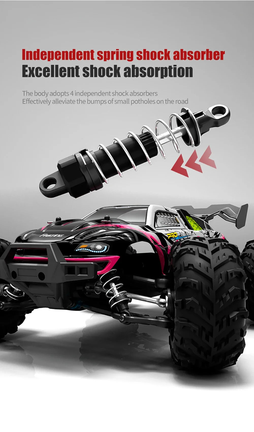 High Speed RC Car 4WD Off Road Vehicle 70KM/H Brushless Motor Professional Drift Truck for Kids Remote Control Car Toys