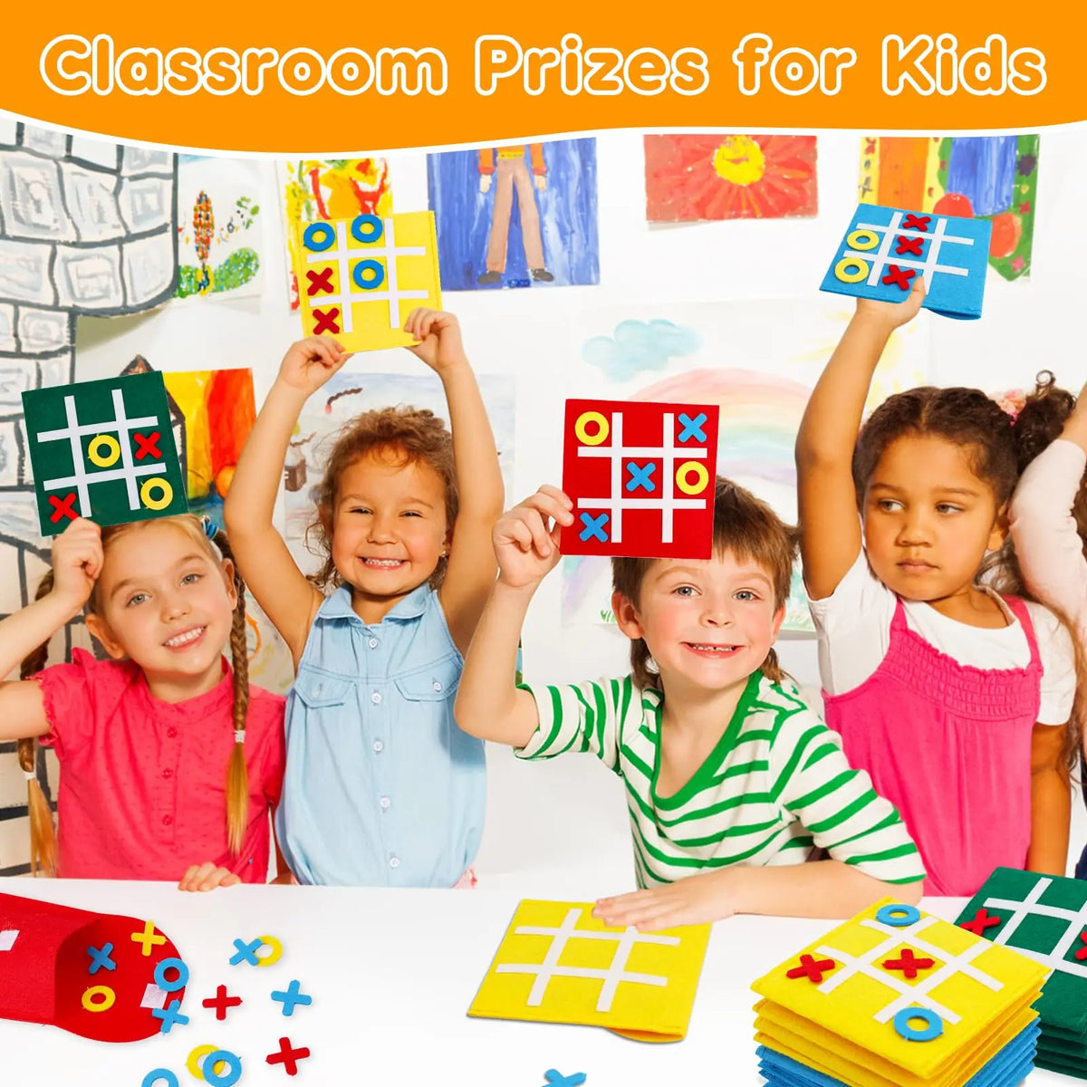5-40PCS Tic Tac Toe Strategic Board Game for Kids, Birthday Party Favors Bulk for Kids 4-8 8-12 Goodie Treat Bag