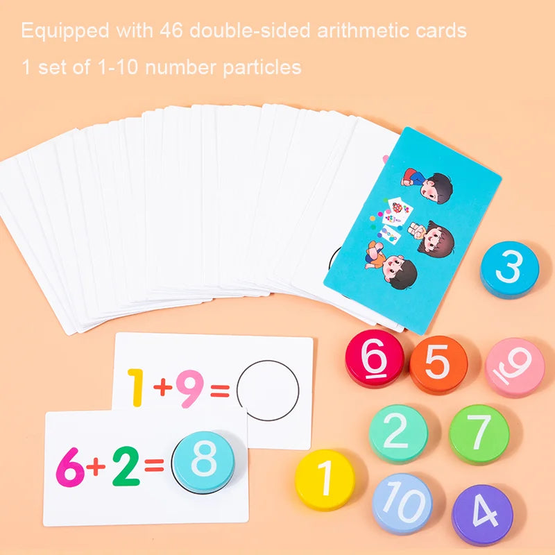 Children's Early Education Math Teaching Aids Number Cognition Matching Educational Toys for Mathematical Operations Learning