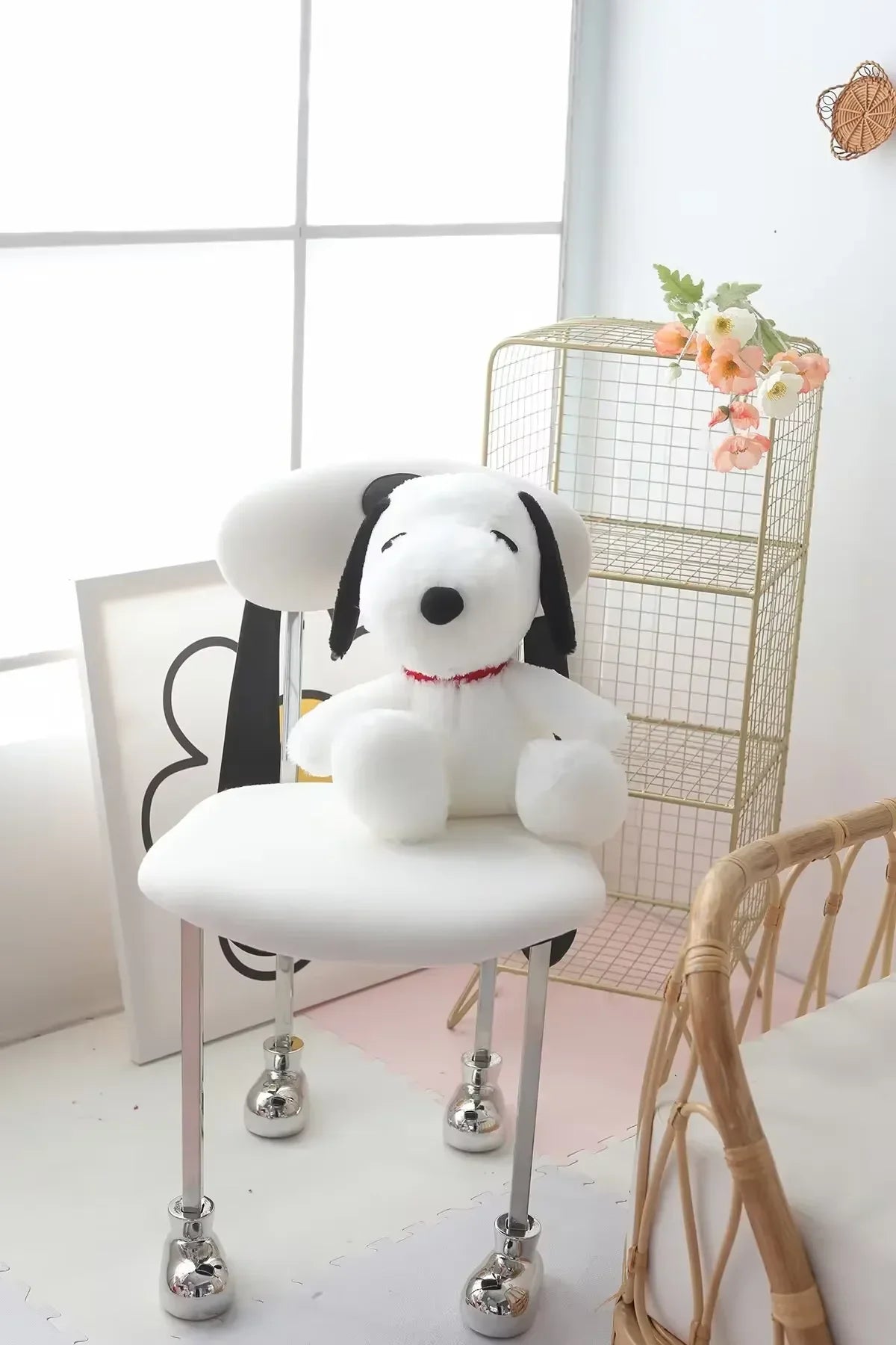 Cute Small Size Snoopy Plush Toy White Dog Soft Pillow Plush Doll Cartoon Animal Birthday Gift for Girlfriend Kids Decoration