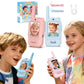 2 Pack Video Walkie Talkies for Kids Rechargeable Toddler Toys for Indoor Camping Travel Birthday Gfits for Kids Ages 3-12