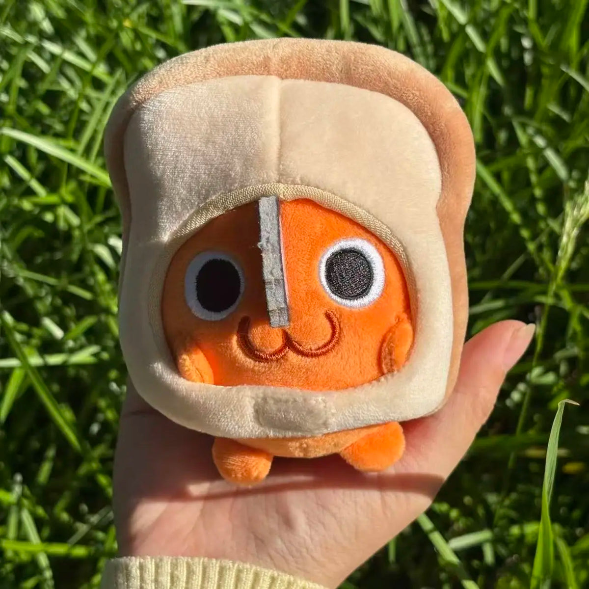 10Cm Chainsaw Man Bread Pochita Soft Plush Filling Doll Keychain Handbag Hanging Ornaments Waist Decoration Friend Birthday Gift