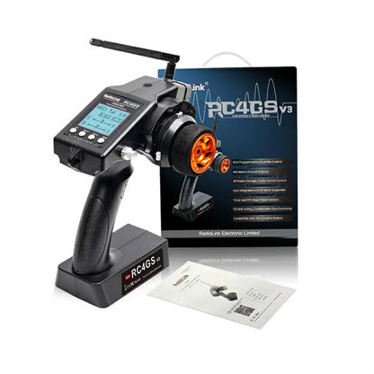 RadioLink RC4GS V3 2.4G 4CH 5CH 7CH 400M Distance Remote Controller Transmitter  R6Fg Gyro Inside Receiver for RC Car Boat