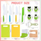 13Pcs Montessori Kitchen Tools Set Cookware Baking Toy Kids Safe Knifes With Cutting Board for Toddlers Real Cooking Accessories