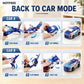Hotfree Magnetic Dinosaur Transformer Car Toy, 2-in-1 Magnetic Cars That Transform into Flying Dragon Deer and Unicorn, Automatic Collision Transforming Toy, Fun STEM Toy Birthday Christmas Gift for Boys & Girls