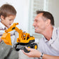 Kids Digger Toy Small Excavator Construction Excavator Dump Truck Toy Digger Vehicle Forklift Inertia Vehicle Toys For Children
