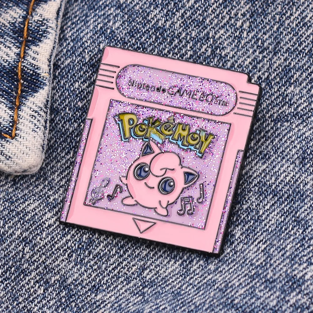 Kawaii Anime Character Jigglypuff Metal Enamel Badge Brooch Backpack Clothing Hat Clip Accessory Jewelry Gift