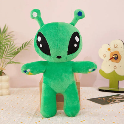 30cm Green Alien Plush Toy Anime Tentacle Horn Alien Monsters Horror Doll Boys Girls Soft Toys Stuffed Throw Pillow Kids Gifts