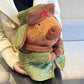 Capybara Plush Toy Cotton Jacket Doll Military Coat Cartoon Capybara Plushies Stuffed Animal Cushion Gift for Kids Girls Boys