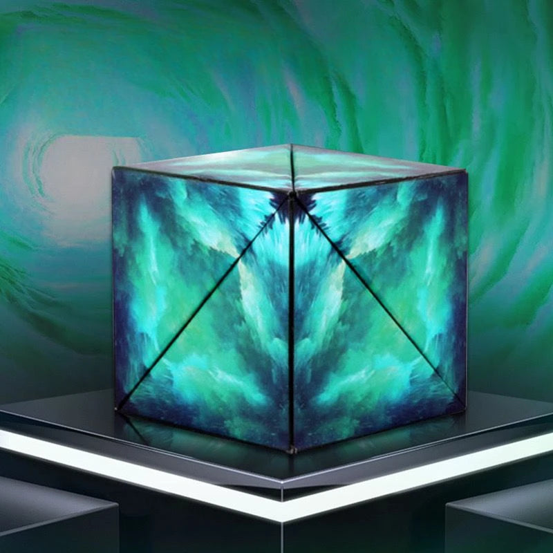 NEW Shasibo Cube Geometric Changeable Magnetic Magic Cube Anti Stress 3D Flip Puzzle Cube Kids Stress Reliever Fidget Toy Cube