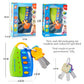 Music Cartoon Car Key Toys, Baby Kids Car Voices Pretend Play Educational Toy Grip Training Gifts for Boys and Girls