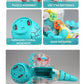 Electric Dinosaur Toy Car for Kids Robot Pet Universal Wheel Bump and Go Swing Toy Transparent Gear with Lights and Music