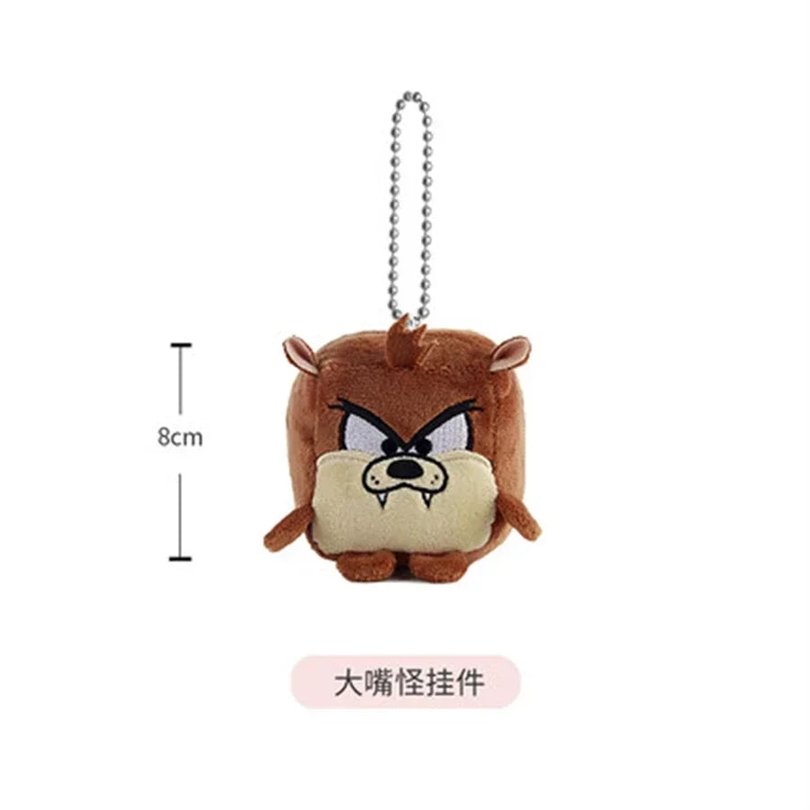 Looney Tunes Bugs Bunny 7cm Plush Keychains Pendant Tweety Bird Lola Bunny KeyRing Anime Movie Doll Key Chain Toys Gift