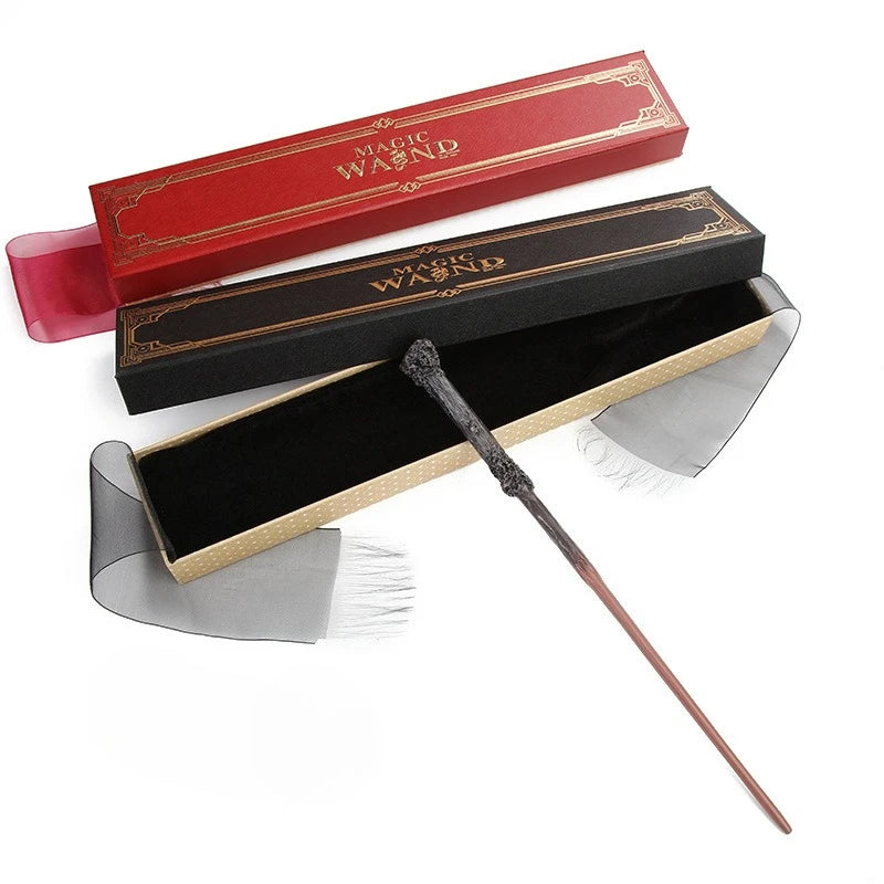 2026Anime Harri Pottee Show Metal Core Magic Dumbledore Wand Children Decoration Toy  For Kids Hermione Bacchetta Di Magic Stick