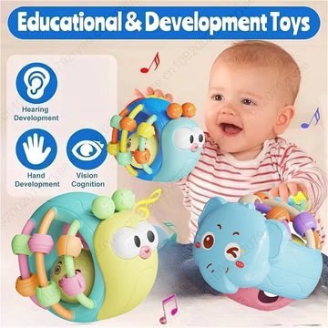 Baby Balls Rattle Comforter Toy Soft Hand Grasp Ball Educational Sensory Toys Activity Baby Crawling Toys 0 6 12 Months
