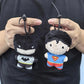 9cm Batman Superman Plush Keychain DC Justice League 9cm Harley Quinn Joker Cute Cartoon Movie Dolls Creative Christmas Gifts