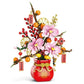 Creative City Bouquet, Peach Blossoms, Narcissus, Bonsai, Potted Plants, Building Block Models, Children's Home Decoration Toys