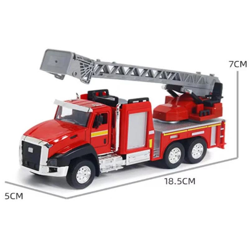 Kid Alloy Truck 1:50 Model Engineering Vehicle Excavator Bulldozer Head Dumper Truck Crane Tanker Toys Boy Children's Gifts