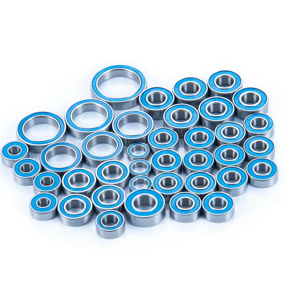 AXSPEED 39Pcs Wheel Hub Axle Blue Sealed Bearing Kit for TRX-4 TRX4 Bronco 1/10 RC Crawler Car Parts Accessories