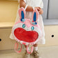 Fairy Type Sylveon Plush Ita Bag Kawaii Clear Window Pin Badge Display Adjustable Strap Backpack for Anime Fans Gift Collection