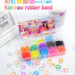 Creative Colorful Loom Bands Set Rainbow Bracelet Making Kit DIY Rubber Band Woven Bracelets Craft Toys For Girls Birthday Gifts