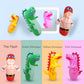 90cm Inflatable Dinosaur Tumbler Toy Thick PVC Punching Bag for Kids Bounce Back Boxing Toy Stress Relief Indoor Outdoor Toy