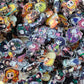 50pcs/set Demon Slayer Anime Resin Accessories Cute Image Laminating Acrylic Cream Glue Phone Case Refrigerator DIY Gift Patch