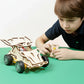 DIY Wooden Remote Control Car Wooden Four Wheel Drive Racing Assembling Science Experiment Kits KIDS STEM Educational Toy