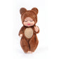 6Pcs Reborn Doll Kit Toy Simulation Princess Dolls Toy Mini Cute Sleeping Baby with Clothes Accessories Birthday Gift for Kids