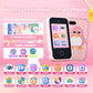 Kids Smart Phone Camera Toy Phone 40+ Games Touch Screen Learning Toy For 3-12 Year Old Boys Girls MP3 Player Birthday Gifts