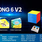 MOYU Meilong 6x6 V2 Magnetic Magic Speed Cube Stickerless Professional Meilong 6M Fidget Toys Cubo Magico Puzzle
