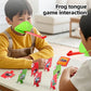 Frog Chameleon Lizard Mouth Mask Kids Toy Board Game Blow Activated Tongue Blow Catch Game Interactive Educational Game Prop