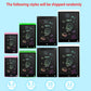 6.5/8.5/10/12 Inch LCD Drawing Tablet for Kids, Rechargeable Erasable Board with Pen, Travel Educational Toy Gift for Boys Girls