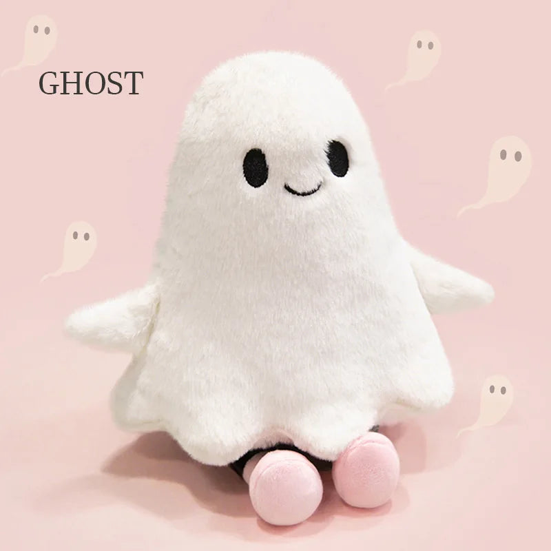 Cute White Little Ghost Plush Toy Soft Ghost Halloween Party Supplies Decorations Festival Collection Festival Gifts For Friends