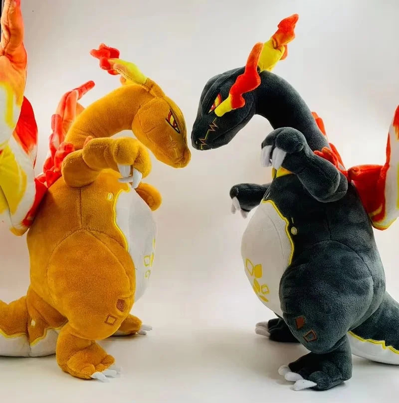 38cm Poke Charizard G-Max Wildfire Anime Cartoon Plush Toys Soft Pillow Cushion Room Decoration Doll Fans Collectible Gift