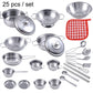 Play Pots and Pans Toys for Kids - Kitchen Playset Pretend Cookware Mini Stainless Steel Cooking Utensils Development Toys