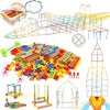 Building Toys Made of Straw, a Set of Interlocking Plastic Engineering Blocks Designed for Children, Suitable As a Gift