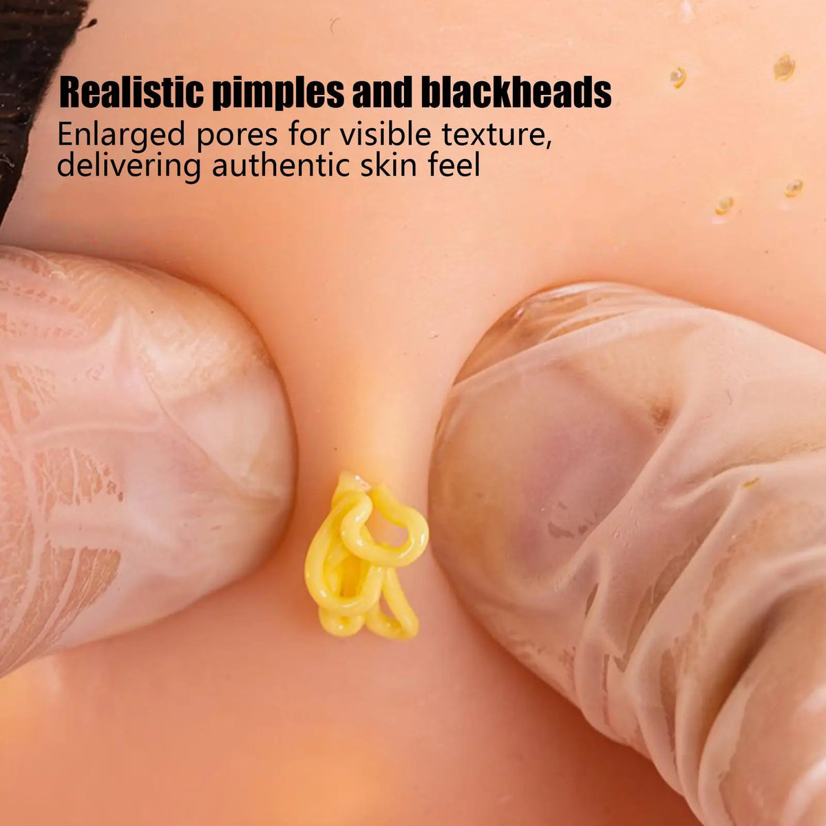 Realistic Pimple Popping Fidget Toy Face Silicone Toy Sensory Activities Funny Realistic Silicone Face Blackhead Pimple Pop Toy