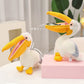 New Cartoon Pelican Plush Toys Realistic White Pelican Stuffed Bird Animal Soft Dolls Promotional Cheap Christmas Birthday Gifts