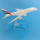 JASON TUTU United Arab Emirates Airline airbus A380 Airplane Model Aircraft Diecast Model Plane Metal 1:400 airplane