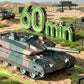 TONGLI Large RC Battle Tank Tracked Off-Road Vehicle, Rechargeable Battery, Multi-Channel Control, Turret Rotation & Elevation, Realistic Sound & Light Effects, All-Terrain Driving, Battle Interaction, Indoor & Outdoor Use, G
