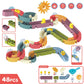 Baby Bath Toys Wall Bathtub Toy Assembling Slide Wind-Up Duck Slide Bathroom Shower Tracks Water Toys for Toddlers Kids Gifts