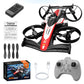 Look here! A mini car and drone combo - a dual-mode, multi-functional gift! One-button takeoff, stable hovering, racing mode, headless mode, and 360° aerial flips. The perfect Christmas gift or a fun birthday present!